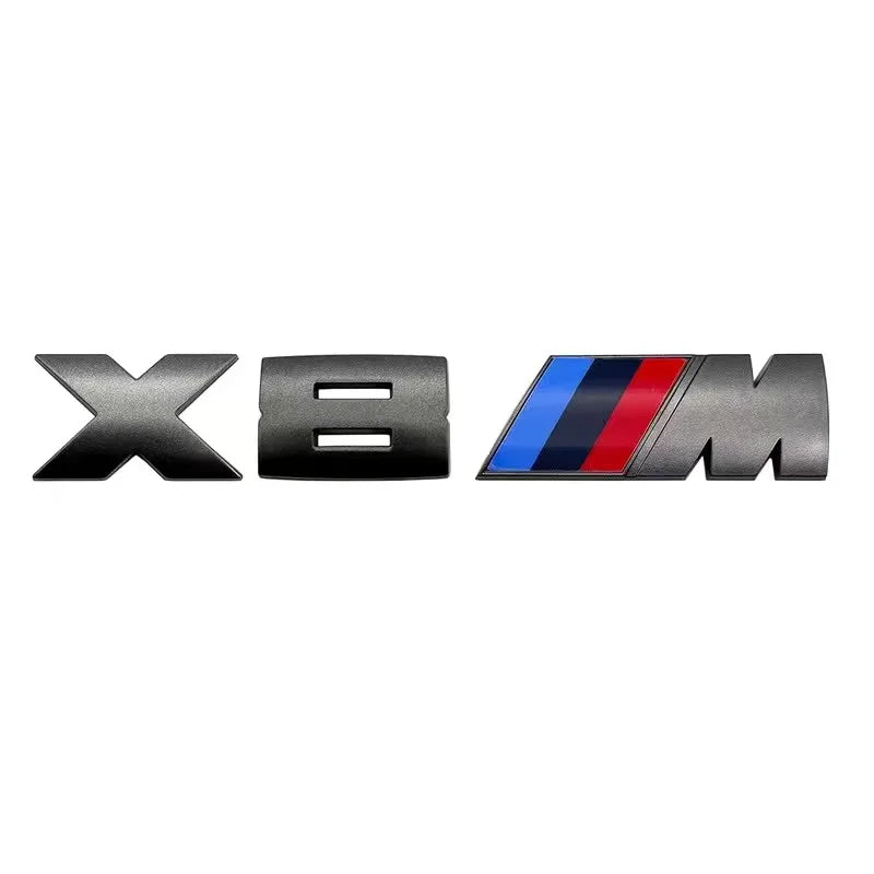5.5cm for M logo new gray ABS sticker trunk badge for BMW X1M X2M X3M X4M X5M X6M X7M M1M2M3M4M5M6M7M8