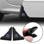 2/4PC Silicone Car Badge Door Corner Cover Bumper Crash Scratch Protector For Ford Fiesta Kuga Mustang ST Mondeo Explorer Escape