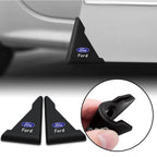 2/4PC Silicone Car Badge Door Corner Cover Bumper Crash Scratch Protector For Ford Fiesta Kuga Mustang ST Mondeo Explorer Escape