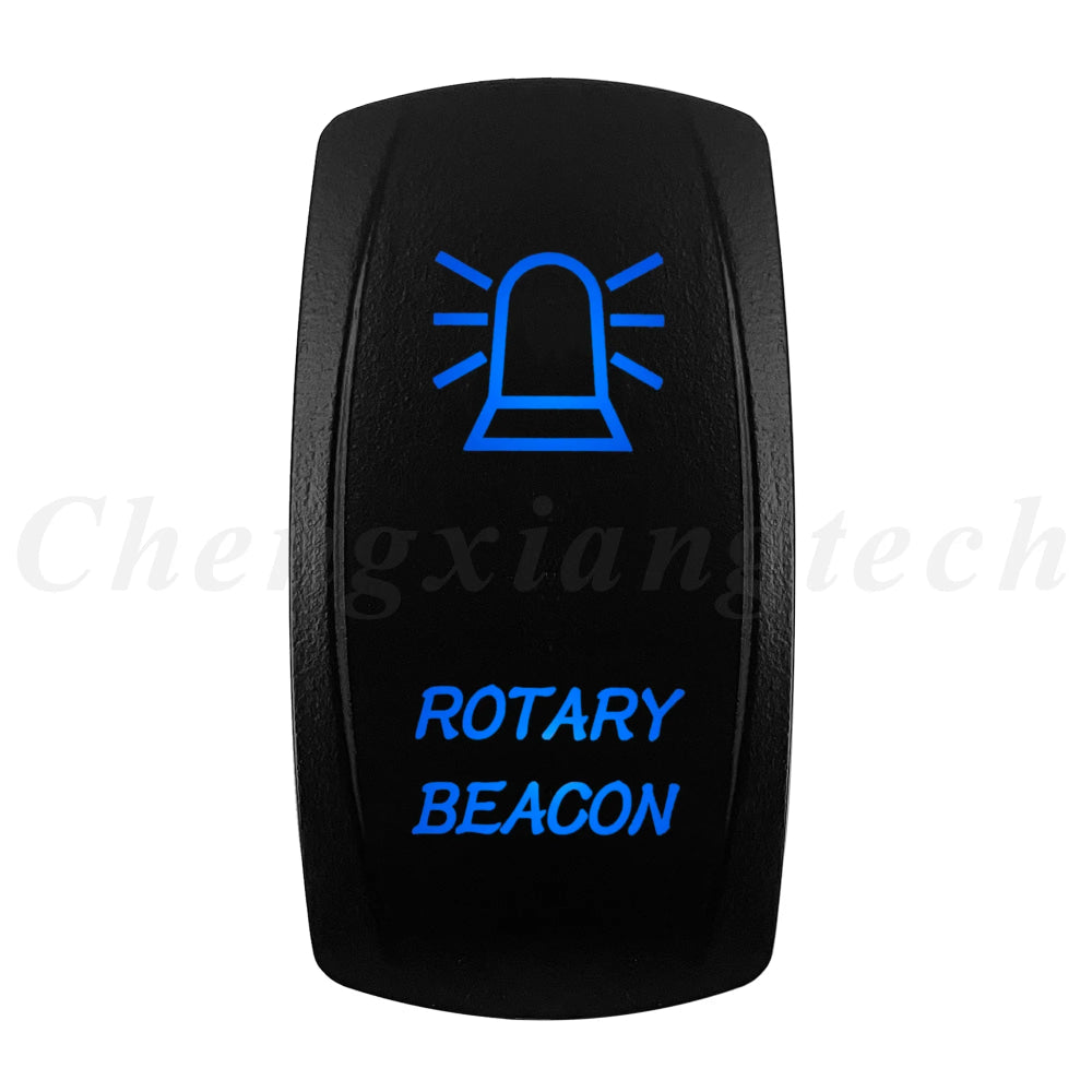 12V 20A Blue Led Car Boat Laser Rocker Switch ON OFF, (ON) OFF, ON OFF ON, (ON) OFF ON, (ON) OFF (ON) Waterproof