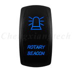 12V 20A Blue Led Car Boat Laser Rocker Switch ON OFF, (ON) OFF, ON OFF ON, (ON) OFF ON, (ON) OFF (ON) Waterproof