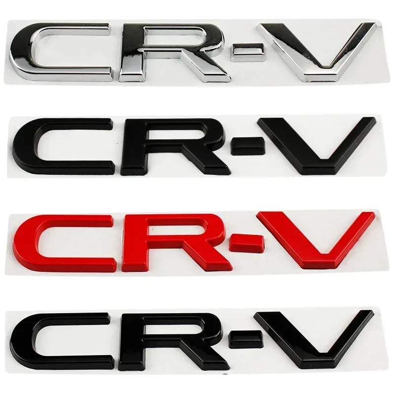 15.4cm Metal 3D Car Stickers Side Fender Badge Styling for Honda CRV Logo 2023 2024 Rear Trunk Emblem Decal Exterior Accessories