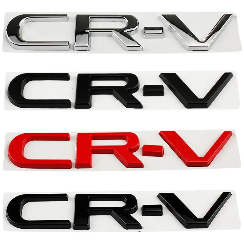 15.4cm Metal 3D Car Stickers Side Fender Badge Styling for Honda CRV Logo 2023 2024 Rear Trunk Emblem Decal Exterior Accessories