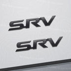 Zinc Alloy For SRV Letter Logo RAV4 Prius Hilux Pick-Up Vigo Revo Prado C-HR Car Trunk 3D Metal Emblem Rear Body Badge Sticker
