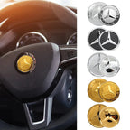 1Pc 52mm 57mm Car Steering Wheel Center Emblem Stickers For Mercedes Benz AMG W203 W206 W205 W211 W212 W210 W201 Badge Accessory