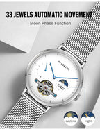 Classic Men's Watches Tourbillon Multi-function Full Automatic Men Watch High end Male Steel Strap Waterproof Wrist watches
