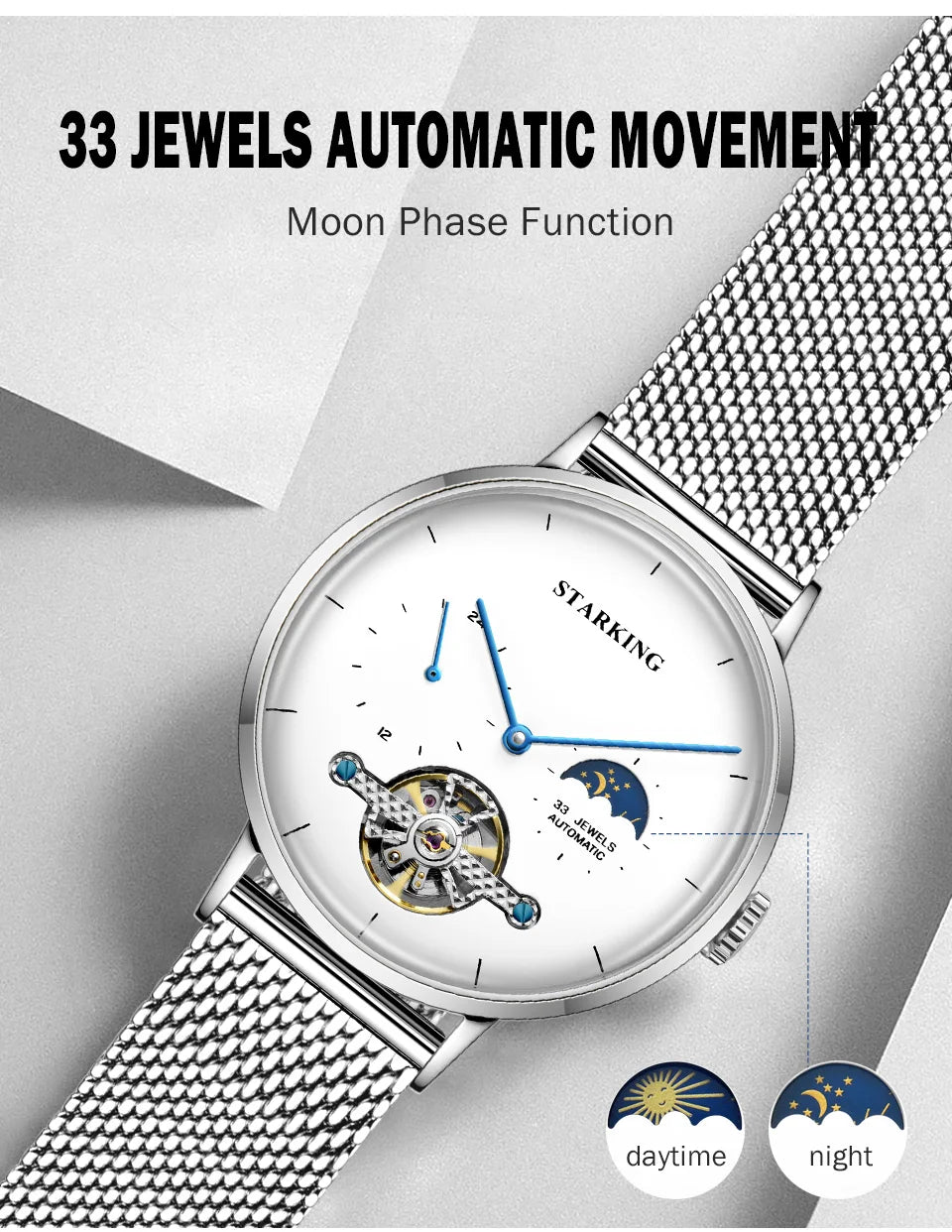 Classic Men's Watches Tourbillon Multi-function Full Automatic Men Watch High end Male Steel Strap Waterproof Wrist watches