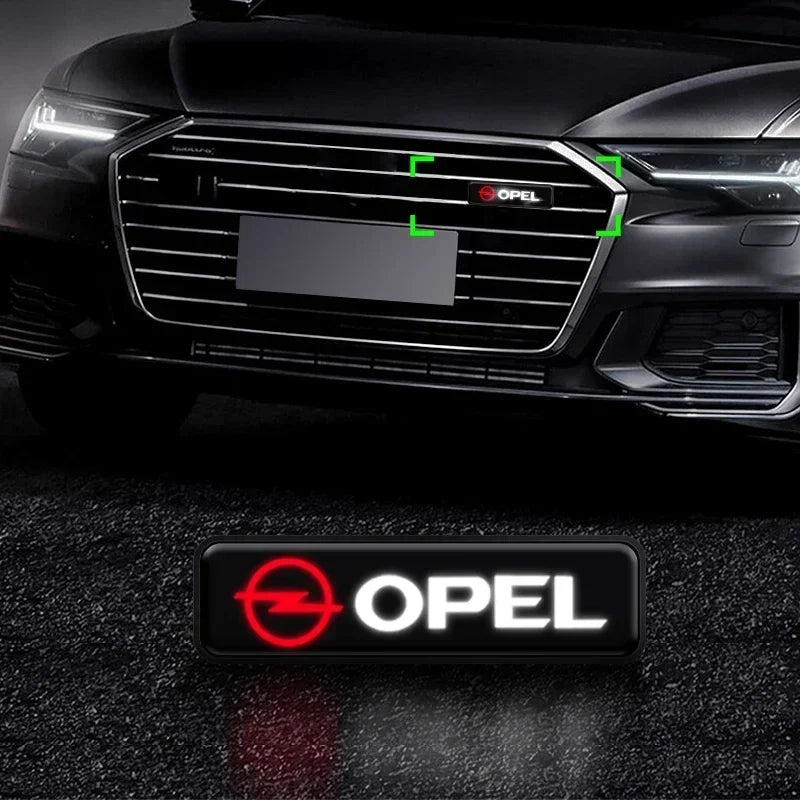 Car Mid-net Lamp Badge Emblem Decoration Styling Car Accessories For Opel Astra Insignia Mokka Zafira Corsa Vectra Antara Meriva