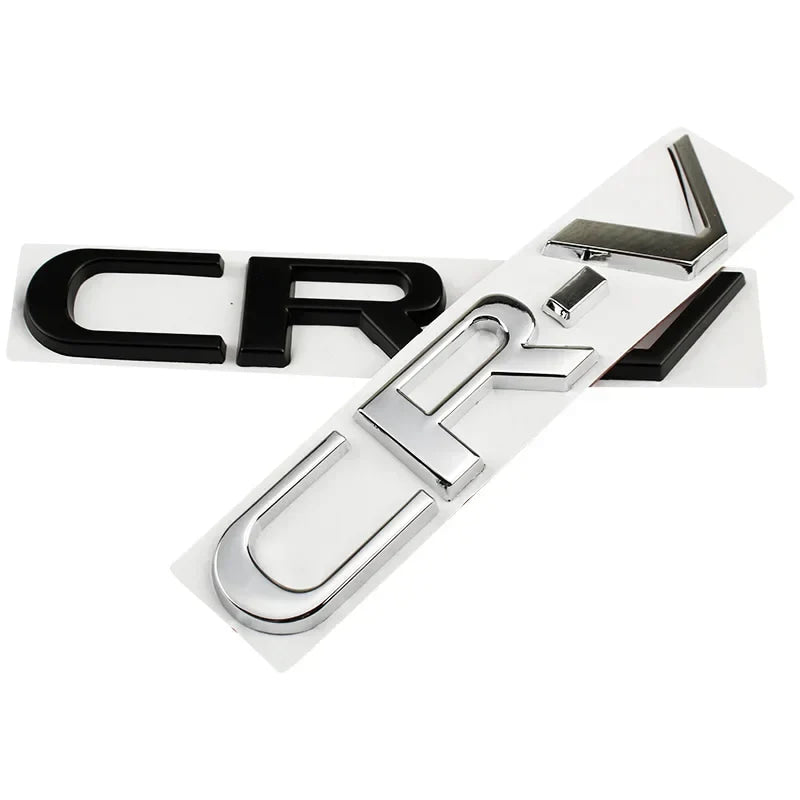 15.4cm Metal 3D Car Stickers Side Fender Badge Styling for Honda CRV Logo 2023 2024 Rear Trunk Emblem Decal Exterior Accessories
