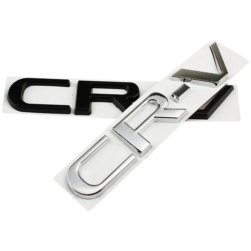 15.4cm Metal 3D Car Stickers Side Fender Badge Styling for Honda CRV Logo 2023 2024 Rear Trunk Emblem Decal Exterior Accessories