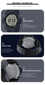 Casio Men's Large Dial Multi-Function Electronic Watch Simple Clear Display AE-1500WHX-1A/3A