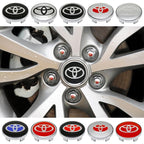 4Pcs Car Wheel Center Hub Caps Emblem Badge Rim Dust Cover For Toyota Corolla Camry Highlander Yaris Prius CHR Auto Accessories