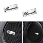 Chevrolet 3D Aluminum Car Audio Stickers Fit For Silverado Impala Malibu Equinox Cruze Camaro Tahoe/Suburban Blazer Spark Aveo