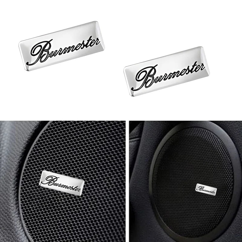 Chevrolet 3D Aluminum Car Audio Stickers Fit For Silverado Impala Malibu Equinox Cruze Camaro Tahoe/Suburban Blazer Spark Aveo