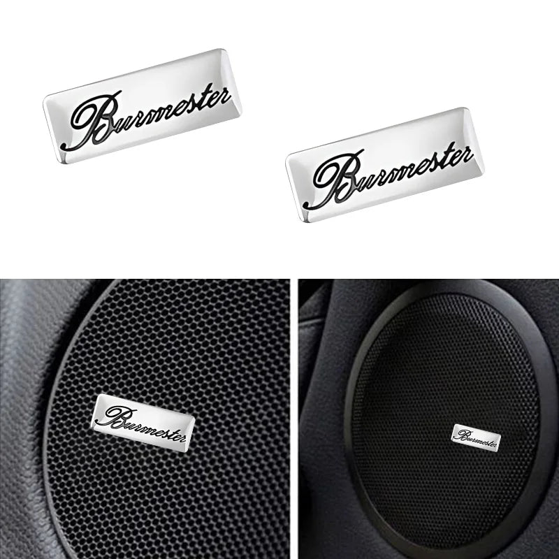 Chevrolet 3D Aluminum Car Audio Stickers Fit For Silverado Impala Malibu Equinox Cruze Camaro Tahoe/Suburban Blazer Spark Aveo