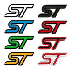 3D Metal ST Logo Car Steering Wheel Emblem Badge Sticker For Ford Focus 2 3 MK2 MK3 MK4 MK7 Fiesta Kuga Explorer Edge