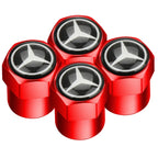 Car Tire Valve caps Emblem metal sticker For Mercedes Benz W203 W204 W168 GLC GLE CLA accessories Interior Mouldings YZQMM-BENC