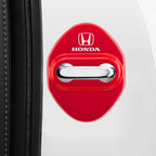 Stickers 4Pcs Car Door Lock Cover Stainless Steel Protector Cap For Honda Odyssey Spirior CR-V Civic HR-V City Accord