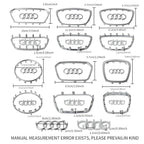 Car Styling Steering Wheel Center Logo Covers Trim Accessorie Fit  AUDI A6L Q7 Q3 Q5 A7 A5 A3 A4L A8L A8 Q5L Q8 A7 Q6 E-TRON SQ5