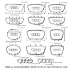 Car Styling Steering Wheel Center Logo Covers Trim Accessorie Fit  AUDI A6L Q7 Q3 Q5 A7 A5 A3 A4L A8L A8 Q5L Q8 A7 Q6 E-TRON SQ5