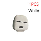 Universal Car Headrest Cover Car Seat Face Mask Ski Mask Halloween Christmas Funny Decoration for Tesla BMW Ford Volkswagen Kia