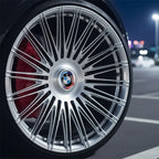 4Pcs 183mm Floating Car Wheel Center Caps Rims Hub Cover For BMW 50TH M Performance M3 M5 M6 F01 F20 F10 F13 F15 F16 F30 F34 F32
