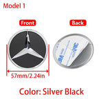 1Pc 52mm 57mm Car Steering Wheel Center Emblem Stickers For Mercedes Benz AMG W203 W206 W205 W211 W212 W210 W201 Badge Accessory