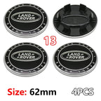 4Pcs 62mm Premium ABS Car Wheel Center Hub Caps Emblem Badge For Range Rover L322 L405 Evoque Discovery Velar SVR Accessories