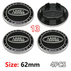 4Pcs 62mm Premium ABS Car Wheel Center Hub Caps Emblem Badge For Range Rover L322 L405 Evoque Discovery Velar SVR Accessories