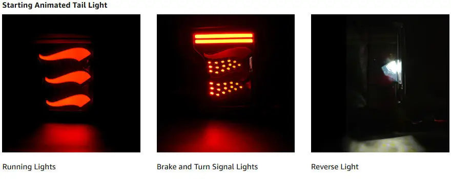 Sequential LED Tail Lights for Ford F150 2015-2020 Dynamic Turn Signal Brake Reverse Light Starting Animated Rear Light Assembly
