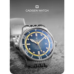 CADISEN Automatic Mechanical Watch Man Silver Business Casual Waterproof Watch Japan MIYOTA 8215 Movement Luminous Men's Watch
