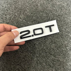 The new ABS letter 3D sticker Quattro Sline 2.0T is suitable for the modification of Audi A4 2008-2017 glossy black suitcase.