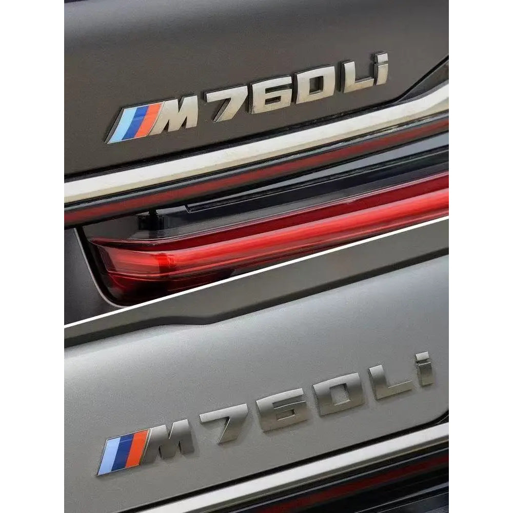 5.5cm for M logo new gray ABS sticker trunk badge for BMW X1M X2M X3M X4M X5M X6M X7M M1M2M3M4M5M6M7M8