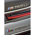 5.5cm for M logo new gray ABS sticker trunk badge for BMW X1M X2M X3M X4M X5M X6M X7M M1M2M3M4M5M6M7M8