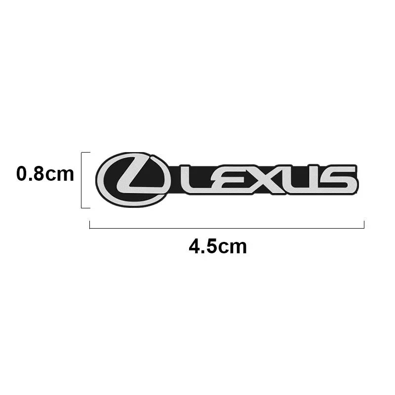 Car Audio Decorate 3D Aluminum Badge Emblem Stickers For Lexus IS250 IS200 CT200h GS300 LS430 RX450h LX570 IS300 ES RX LS IS NX