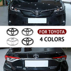 3D Car logo series Front Head Grill Hood Bonnet Emblem Rear Tail Bumper Trunk Badge For Toyota Corolla Camry RAV4 Hilux Yaris