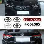 3D Car logo series Front Head Grill Hood Bonnet Emblem Rear Tail Bumper Trunk Badge For Toyota Corolla Camry RAV4 Hilux Yaris