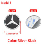 1Pc 52mm 57mm Car Steering Wheel Center Emblem Stickers For Mercedes Benz AMG W203 W206 W205 W211 W212 W210 W201 Badge Accessory