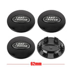 4pcs 62mm Car Styling Car Wheel Center Hub Cap Covers Badge For Landrover SVR Discovery Velar Evoque Range Rover L322 L405 L320