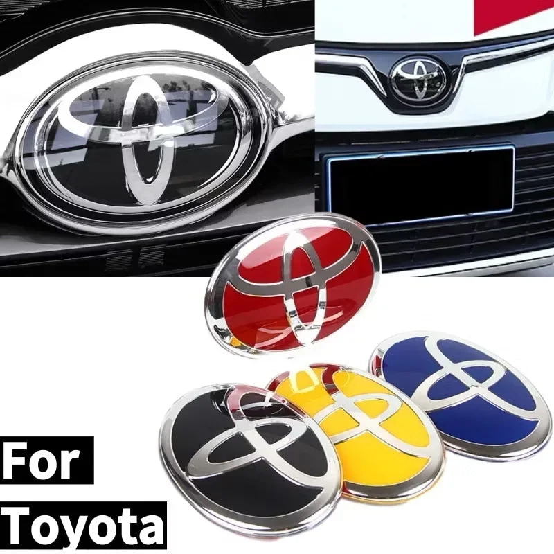 1pc Front Grill Hood 3D Car Logo Emblem for Toyota Corolla Camry RAV4 Hilux CHR Highlander Yaris Vios Alphard Prado Reiz Wish