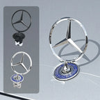 Car Bonnet Label Badge 3D Star Zinc Alloy Car Front Hood Emblem Mercedes Benz  W203 W204 W205 W206 W212 W213 W222 W223 E300