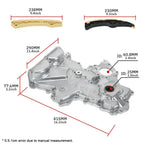 213502B701 243212B620 Timing Chain Kit+VVT Gear+Oil Pump Cover 244202B611 244312B620 For Hyundai Veloster Elantra Kia 12-21