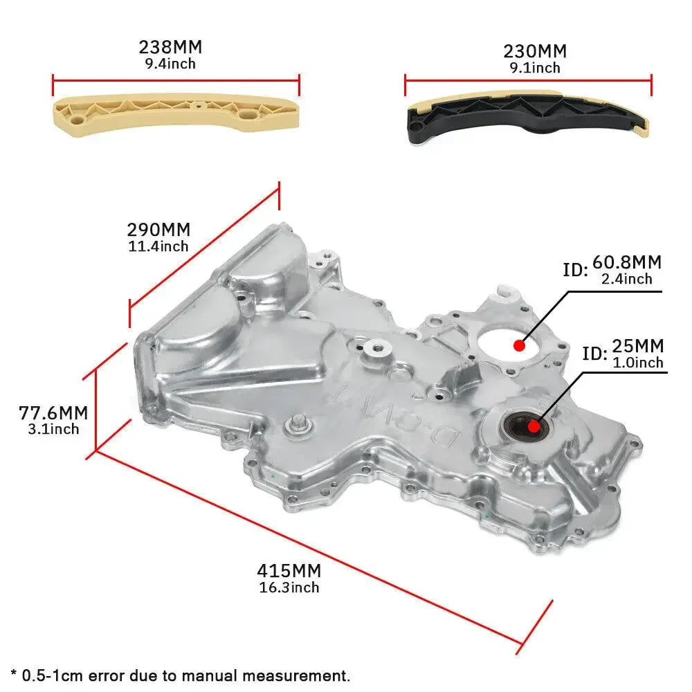 213502B701 243212B620 Timing Chain Kit+VVT Gear+Oil Pump Cover 244202B611 244312B620 For Hyundai Veloster Elantra Kia 12-21