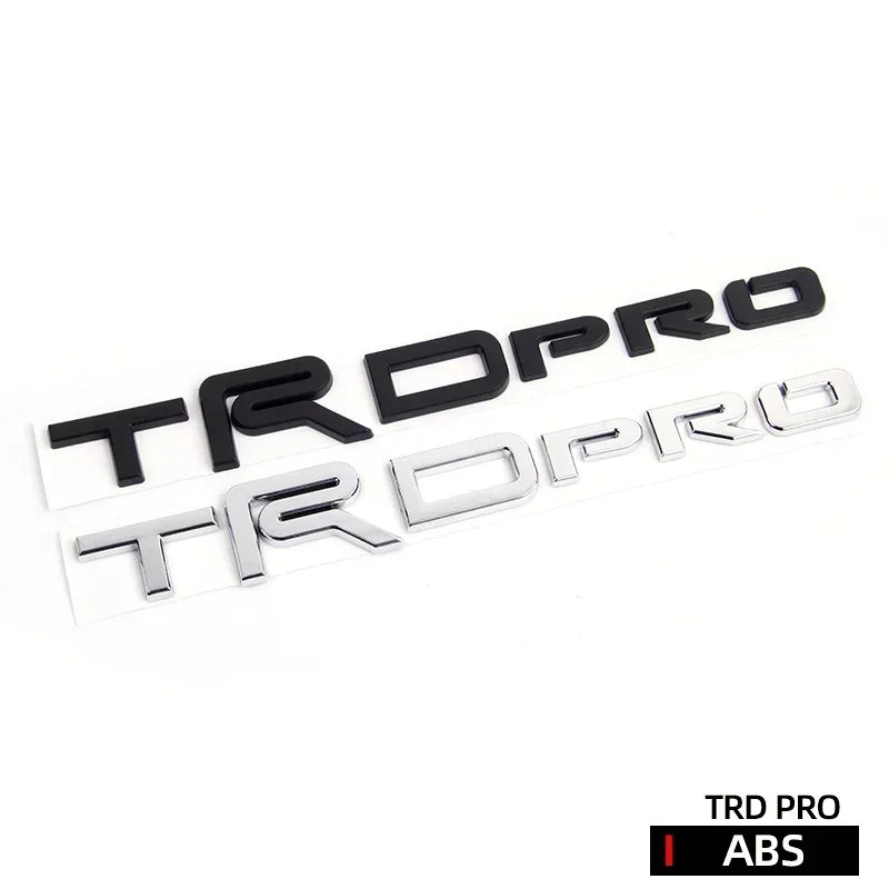 3D Trd Pro Bro Badge Emblem Car Stickers For Toyota Tundra Car Label Rear Trunk Decal Auto rear tail logo body sticker