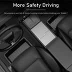 TPE Under Seat Storage Box For Tesla Model Y Juniper 2025 Center Console Organizer Bin Front Backseat Bag Trash Tray Accessories