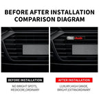 Front Grille Decoration Badge Car Head Grill Emblem LED Light Audi Sline A6 Q3 A3 B5 B6 B7 B8 B9 Q7 8P 8V 8L A5 A4 C6 Car sticke