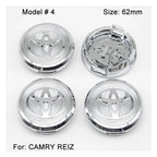 4Pcs 57/62mm Car Wheel Center Hub Cap Rim Cover For Toyota Corolla RAV4 LEVIN Yaris C-HR Camry Prius Prado  Car Auto Accessories