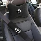Fashion Couples For Toyota scion XA XB XD IQ TC Car Headrest Neck Pillows Seat Belt Protector Shoulder Pad Auto Accessories