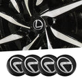 4pcs 56mm Car Wheel Center Hub Cap Stickers Styling For Lexus Fsport RX330 IS250 Ct200h ES300h RX350 IS300h NX300h RX400h ES350