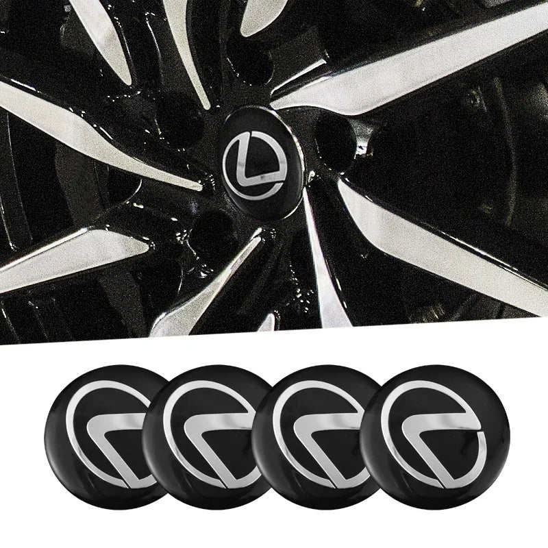 4pcs 56mm Car Wheel Center Hub Cap Stickers Styling For Lexus Fsport RX330 IS250 Ct200h ES300h RX350 IS300h NX300h RX400h ES350